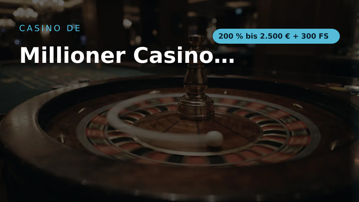 Millioner Casino & Sportwetten — Willkommensbonus 200 % bis 2.500 € + 300 FS, Zahlungen: Visa, Mastercard, Skrill, Neteller, Paysafecard