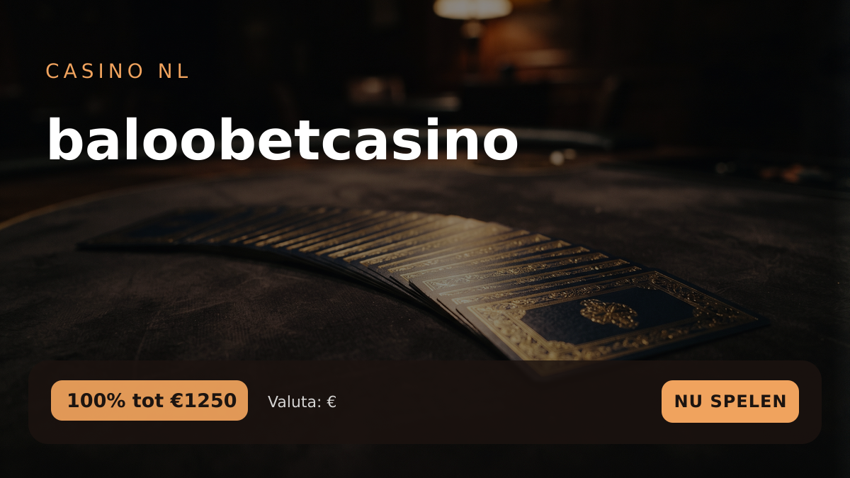 baloobetcasino � welkomstbonus 100% tot �1250 + 200 FS, betalingen: Visa, Mastercard, Revolut, Bitcoin, USDT