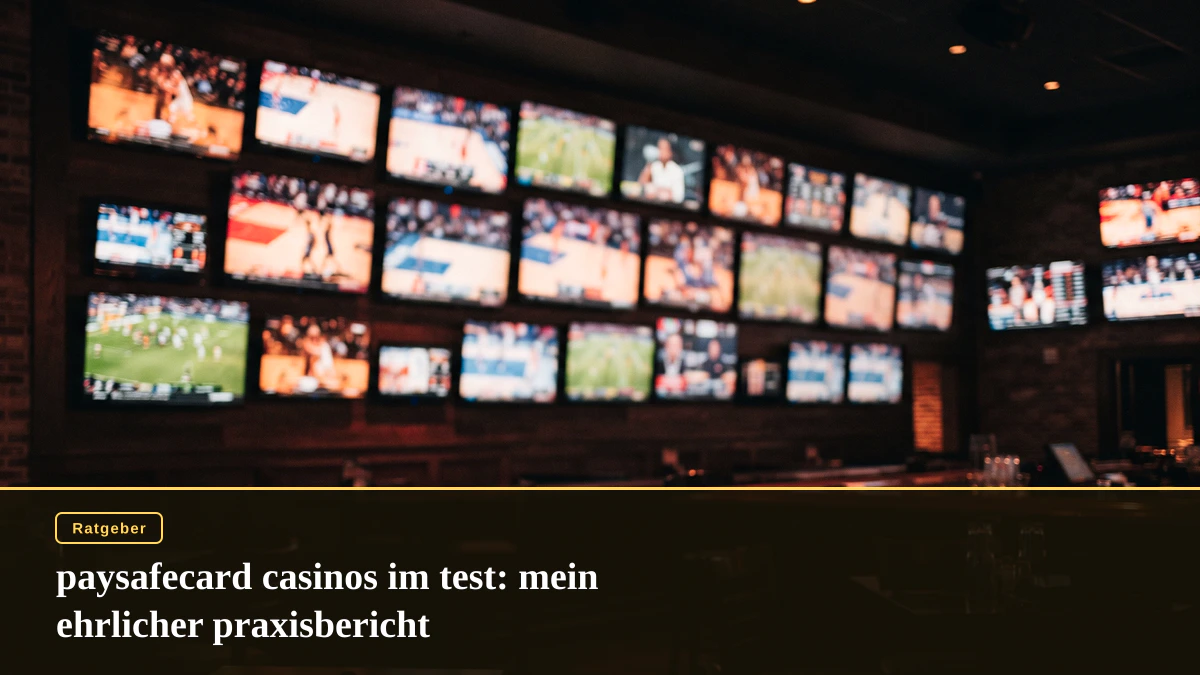 paysafecard casinos im test: mein ehrlicher praxisbericht