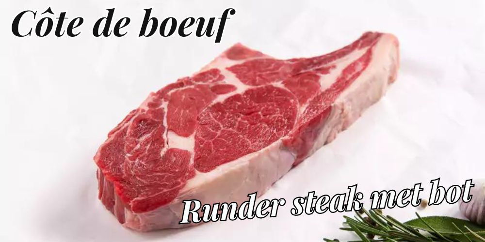 Côte de boeuf of T-bone steak - Ribeye met bot - www.Vleeskopenbijdeboer.nl
