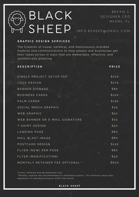 PRICELIST