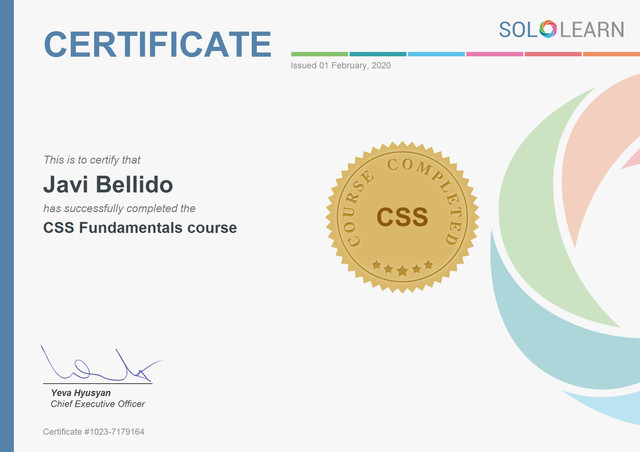 CSS-certificate