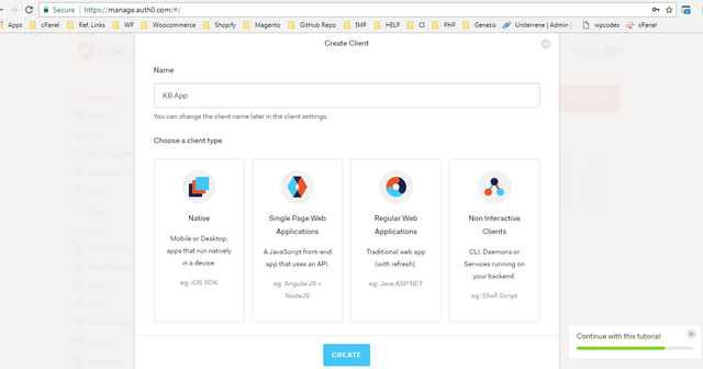 no php application option found