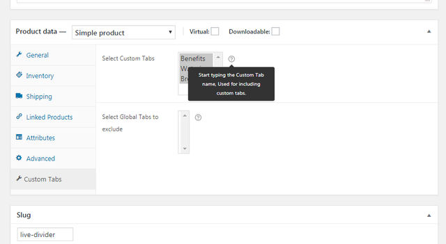 Custom Tabs