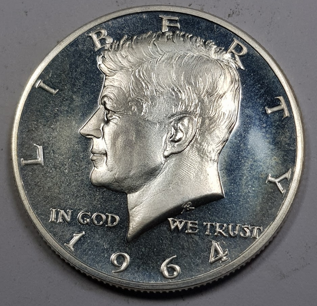 1964-Kennedy-Half-Dollar-Accented-Hair-Proof-Cameo-Or-Not-Cameo?