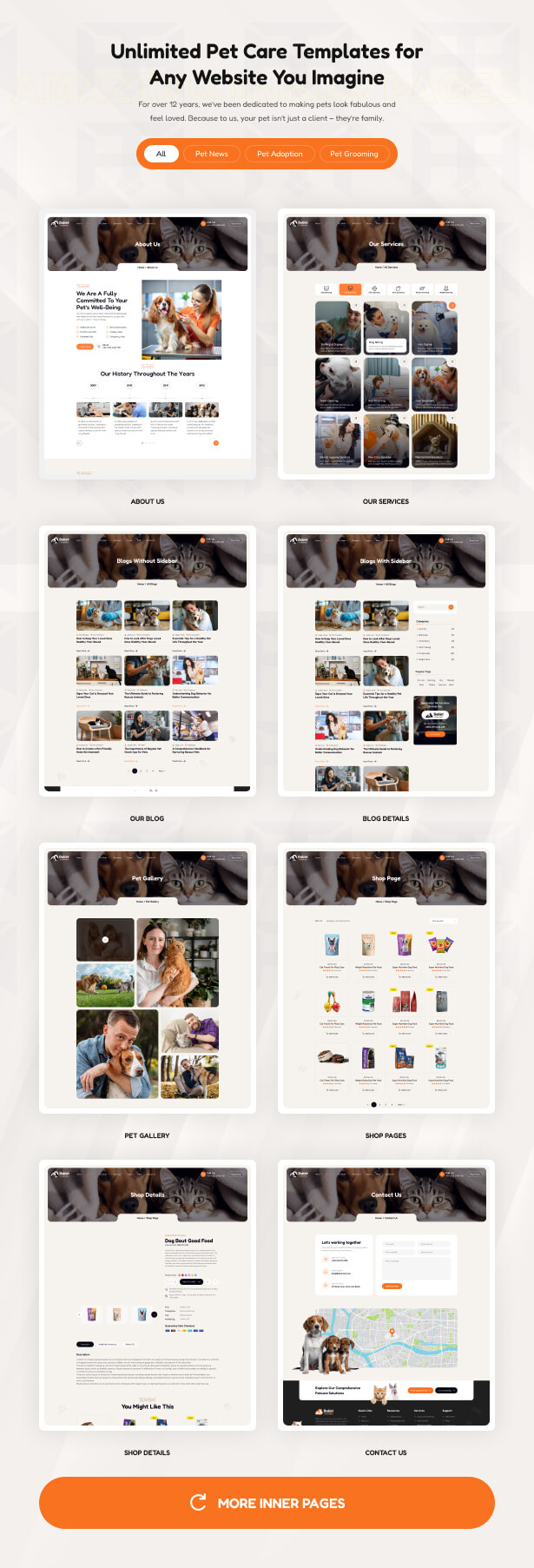 Babet - Pet Care & Shop WordPress Theme