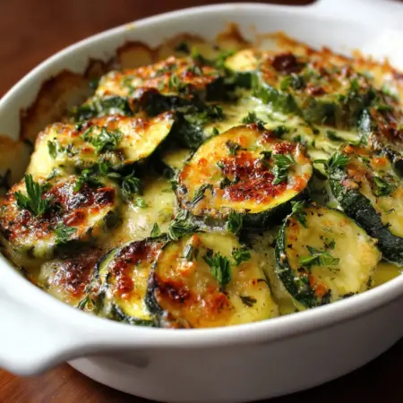 French Baked Zucchini with Herbs: Simple, Flavorful Side!