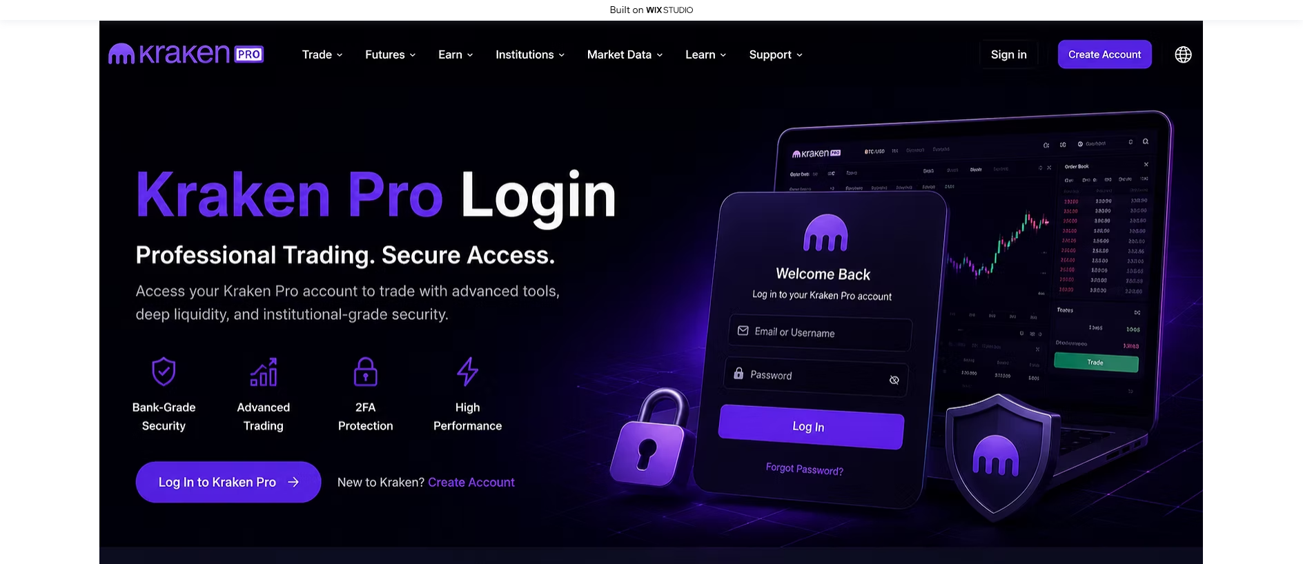 Screenshot of started-krknpro.wixstudio.com