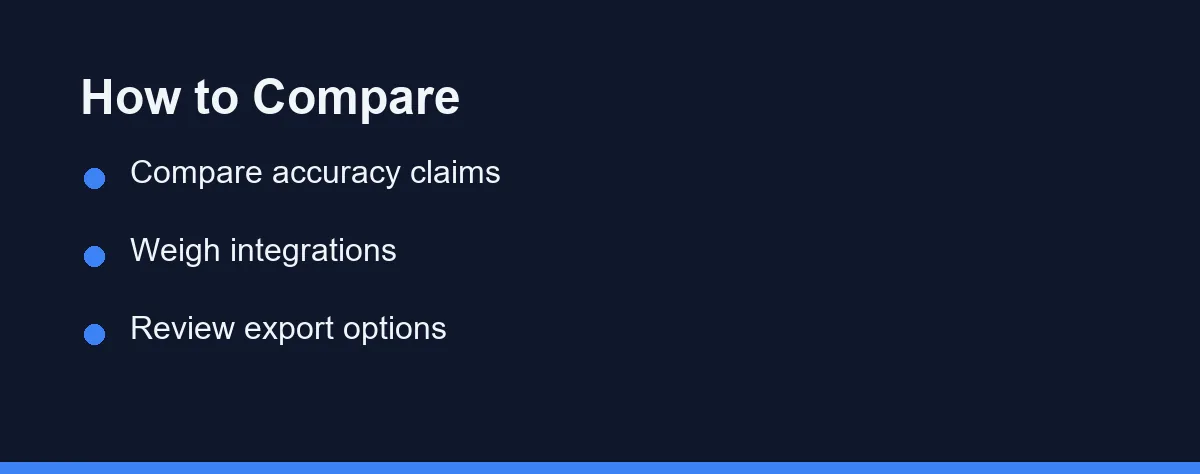 How to Compare