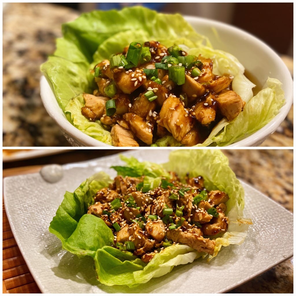 Teriyaki Chicken Lettuce Wraps