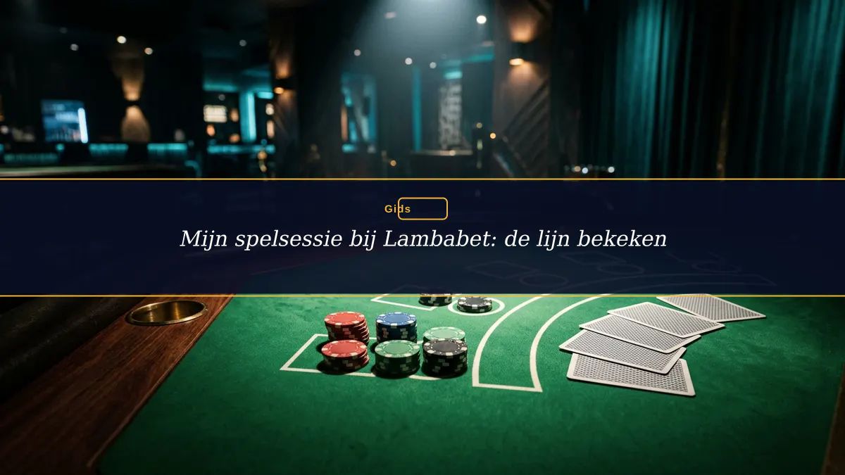 Mijn spelsessie bij Lambabet: de lijn bekeken