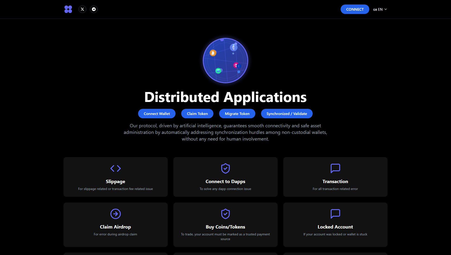 Stored capture of blockdappsolution.xyz