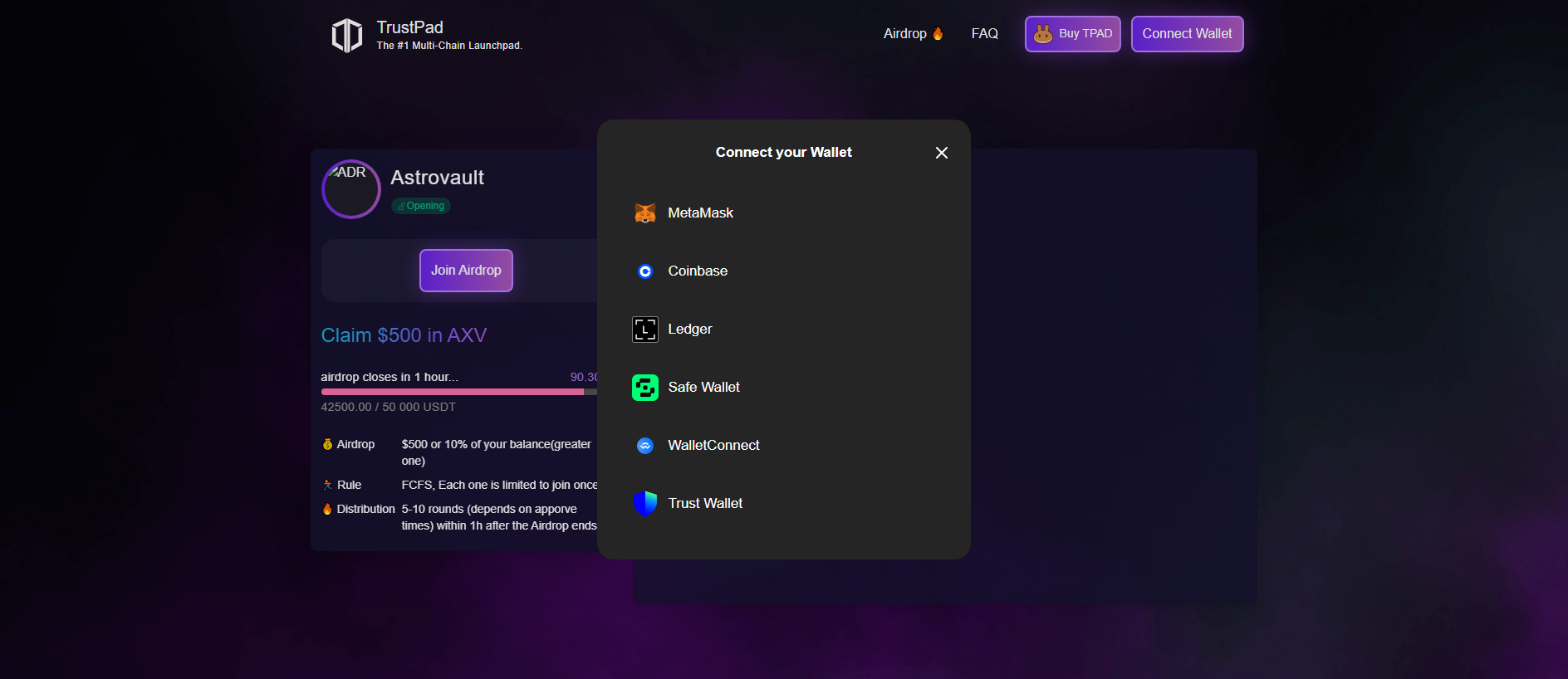 Stored capture of app-astrovault.pages.dev