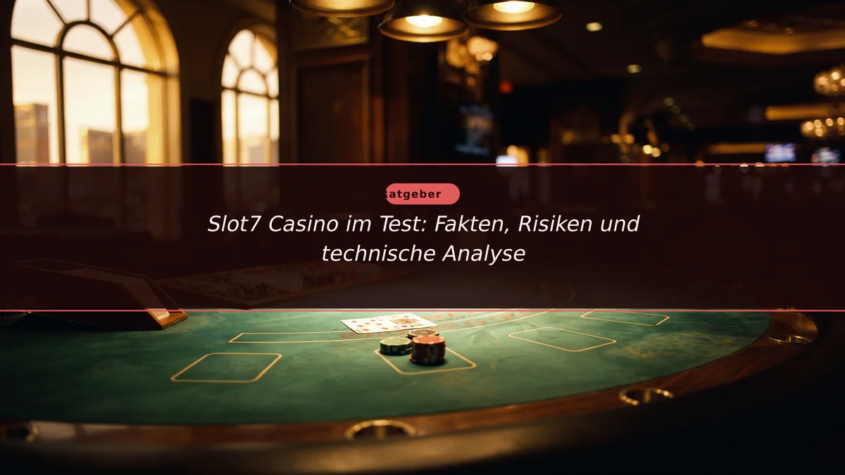Slot7 Casino im Test: Fakten, Risiken und technische Analyse