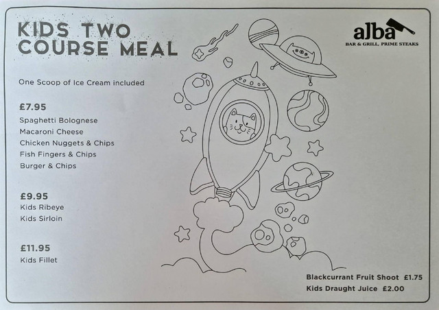 Kids-menu
