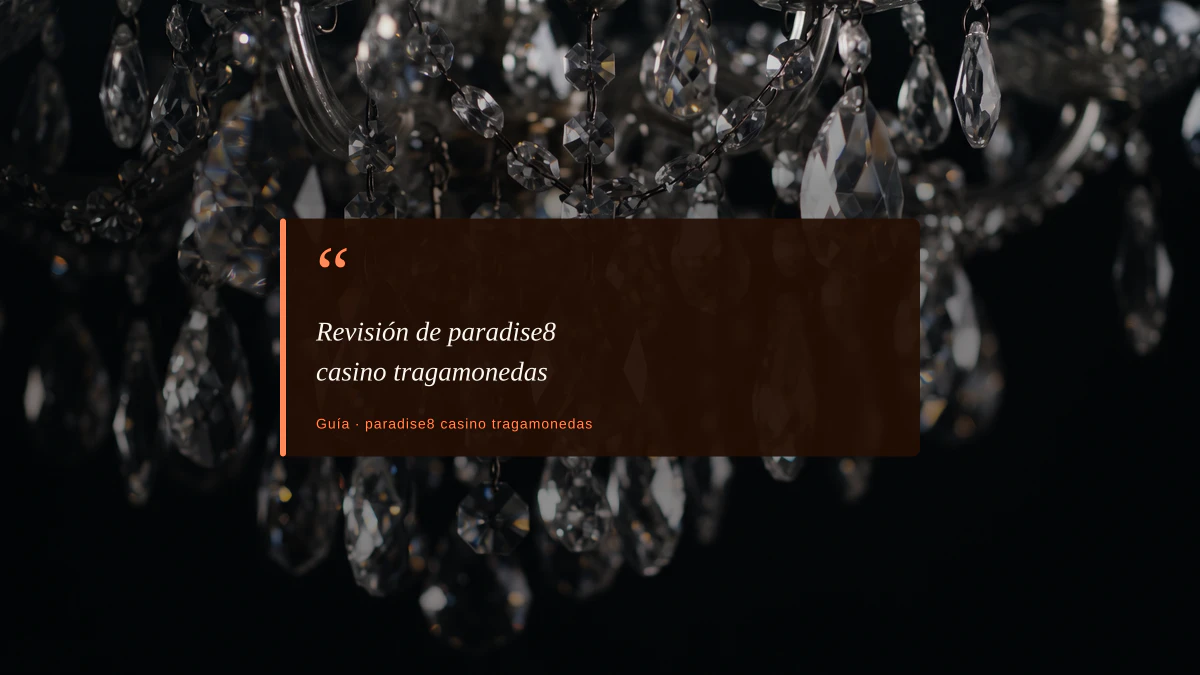 Revisión de paradise8 casino tragamonedas