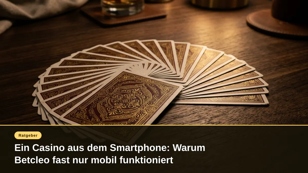 Ein Casino aus dem Smartphone: Warum Betcleo fast nur mobil funktioniert