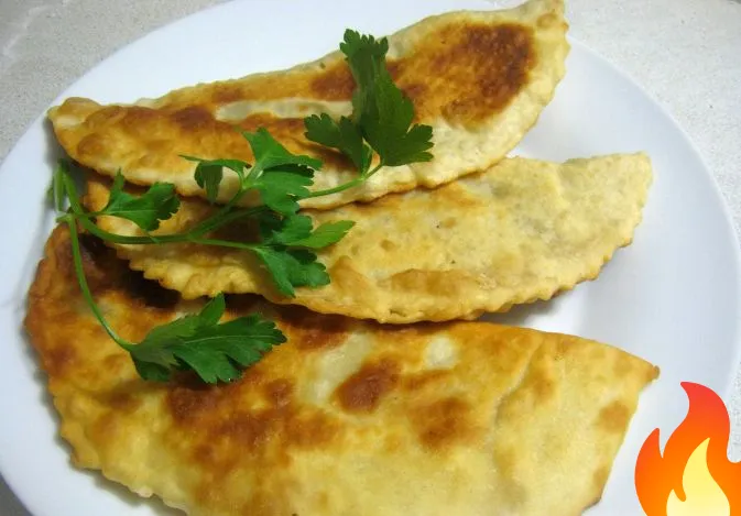 Постер Плацинды с творогом и зеленым луком