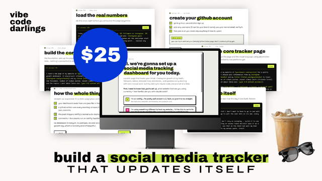 build a social media tracker — guide cover