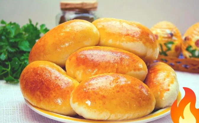 Постер Дрожжевые пирожки с картошкой (в духовке)