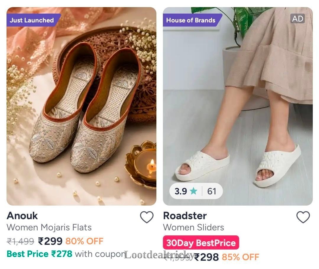 Flats Heels And – Amazing Price Drop @ 299 Flats Heels And – Amazing Price Drop @ 299