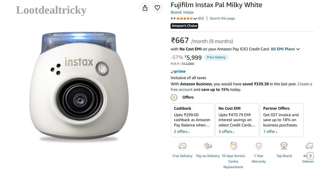 Fujifilm Instax At – Just ₹5999 | Loot Deal Fujifilm Instax At – Just ₹5999 | Loot Deal