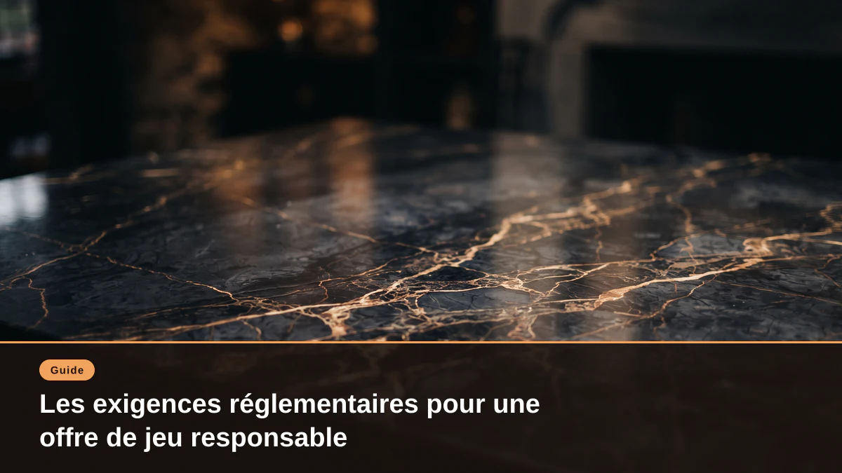 Les exigences réglementaires pour une offre de jeu responsable