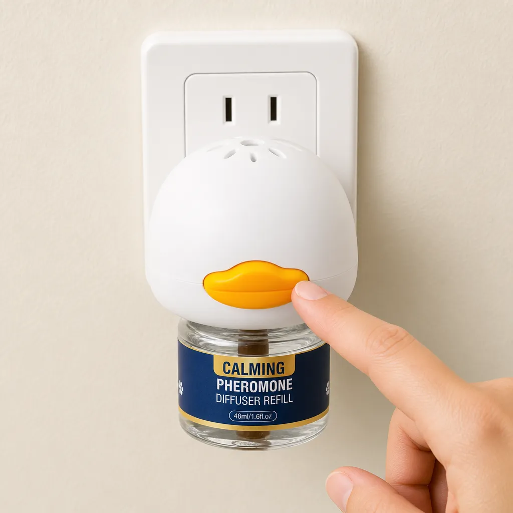 Step 4: Plugged into wall outlet