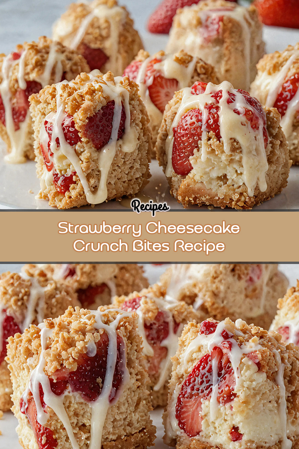 Strawberry Cheesecake Crunch Bites Recipe