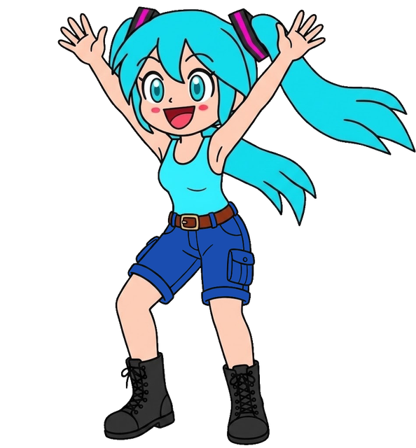 Miku pose