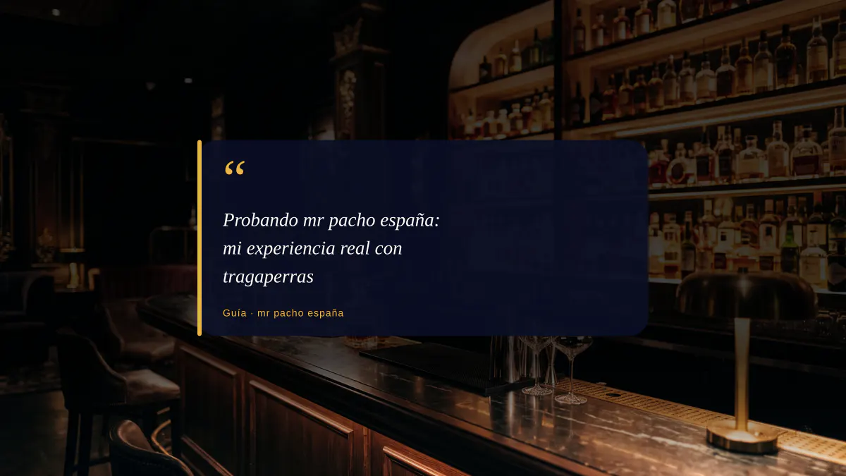 Probando mr pacho españa: mi experiencia real con tragaperras