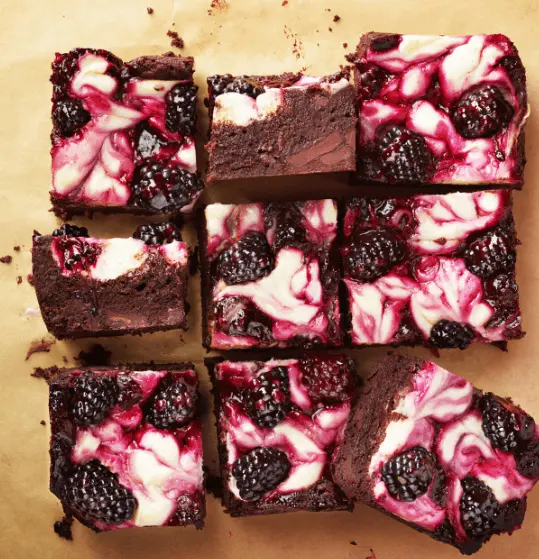 Blackberry Cheesecake Brownies Offer Decadent Dessert