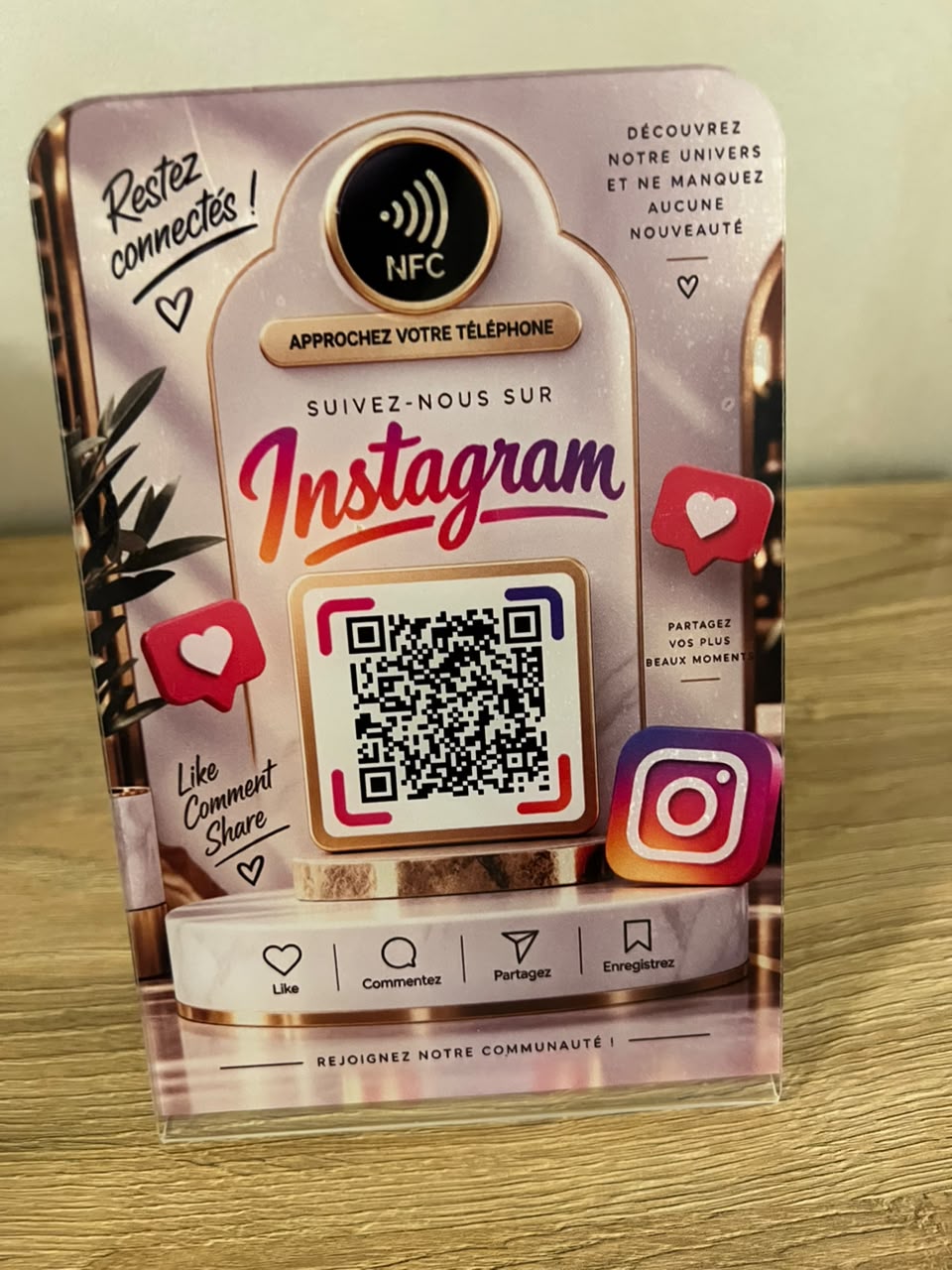 Stand digital pour instagram +NFC - DigiStand Solutions