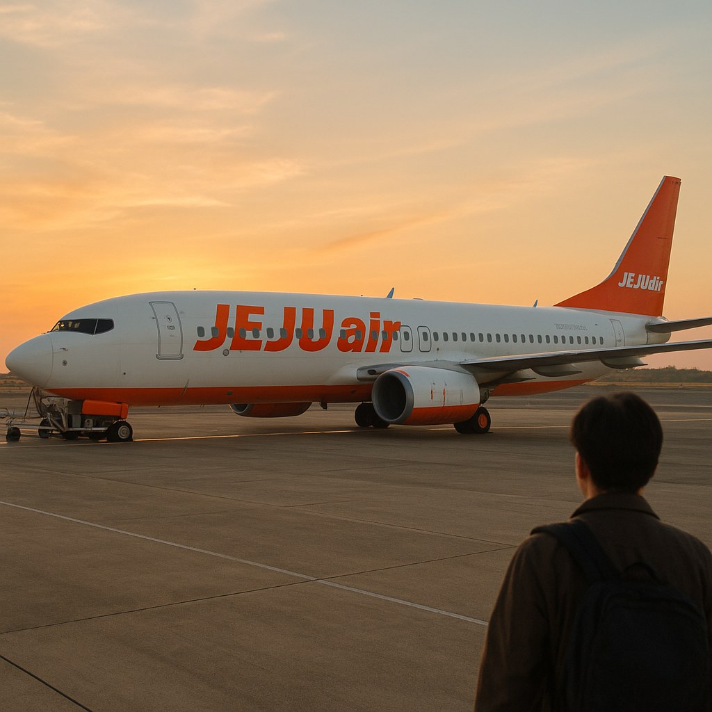 jeju air airplane tarmac