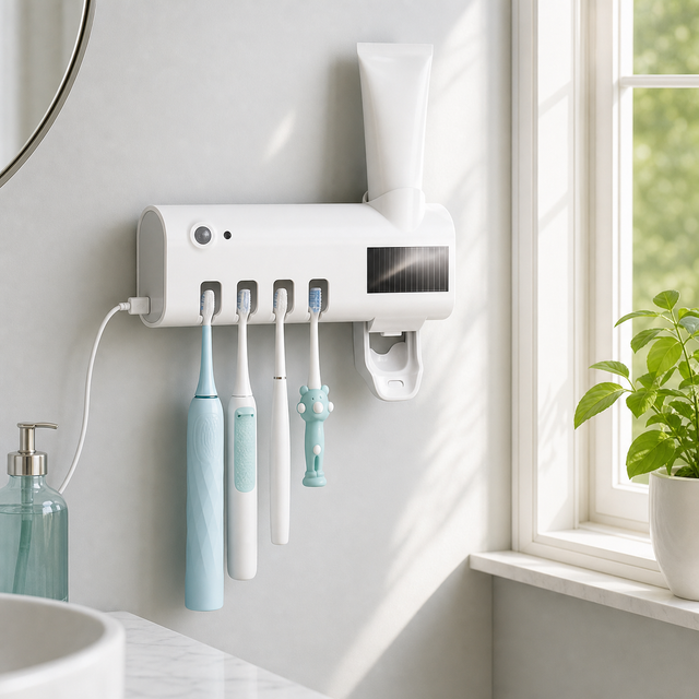 PureBrush UV într-o baie de familie organizată