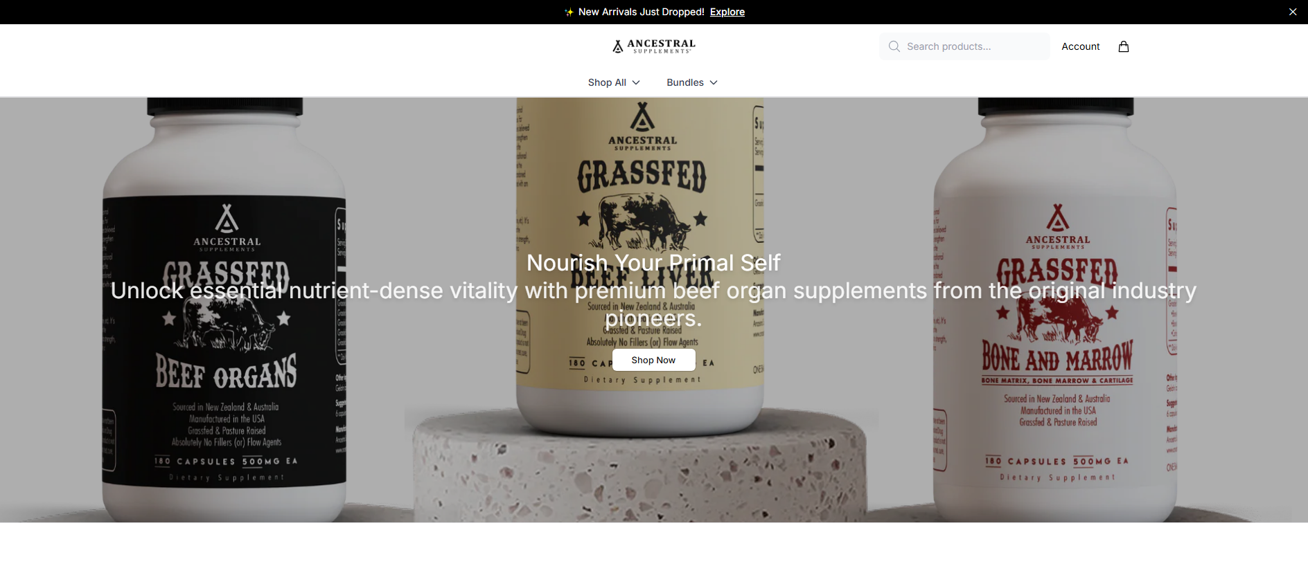Stored capture of anssupps.shop