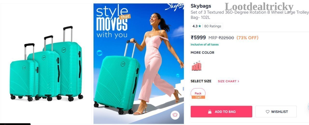Skybags Set Of | Best Price Drop Today