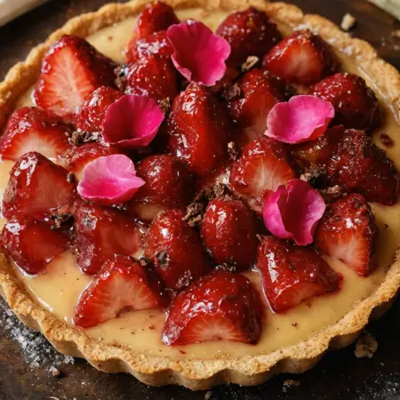 Rich Strawberry Custard Dessert