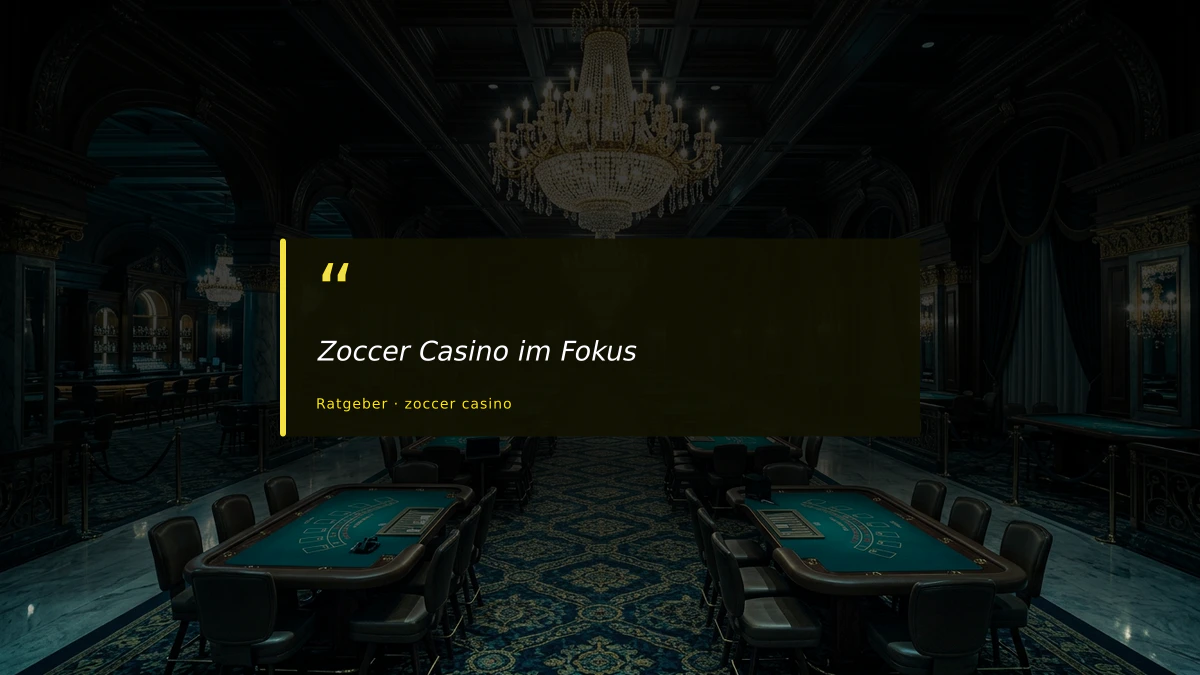 Zoccer Casino im Fokus