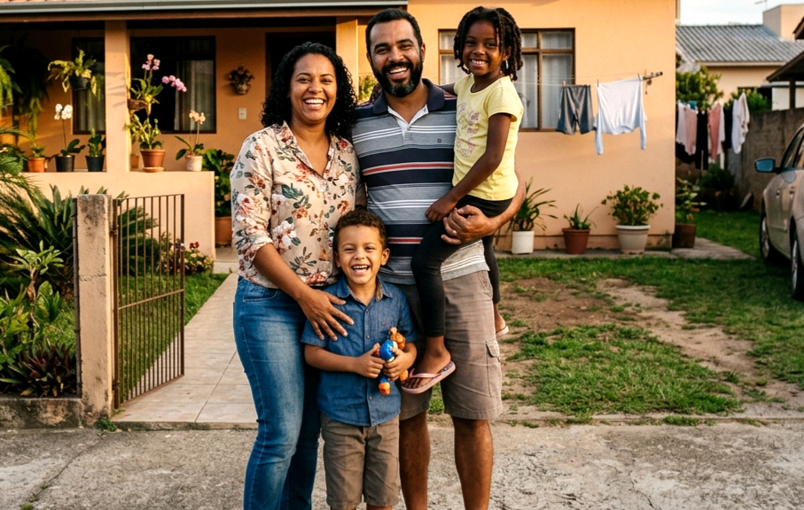 Família feliz