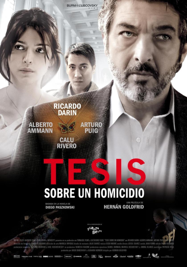 Póster de Tesis sobre un homicidio
