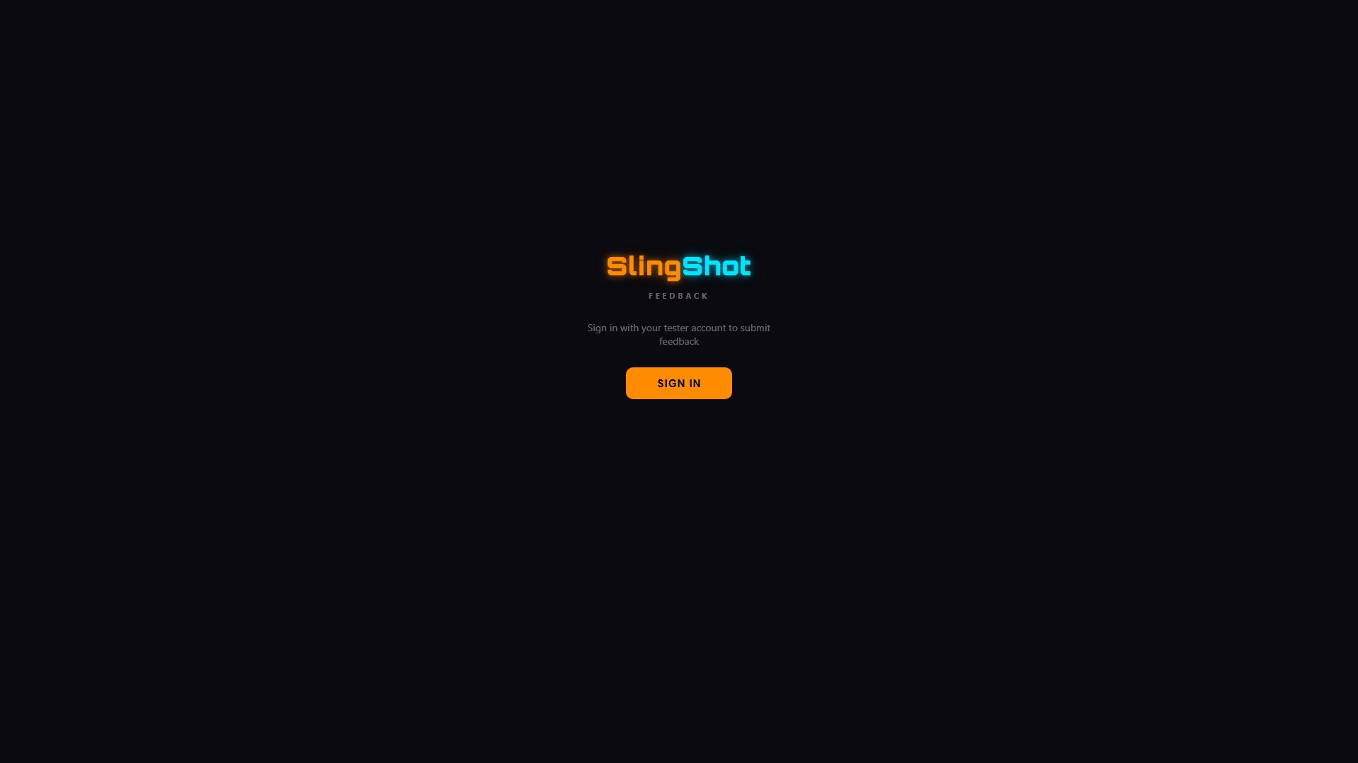 Forensic screenshot of feedback.slingshotappsolutions.com showing the phishing page layout