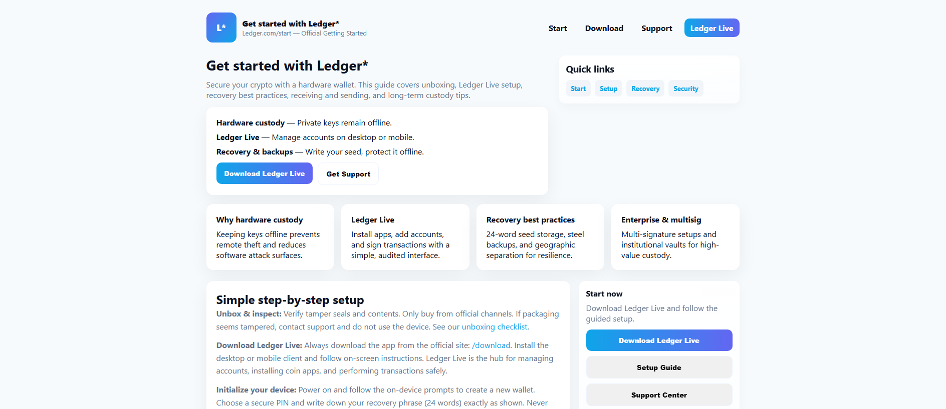 Screenshot of leger-com-starter.pages.dev