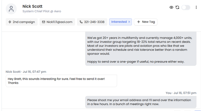 Nick Scott conversation