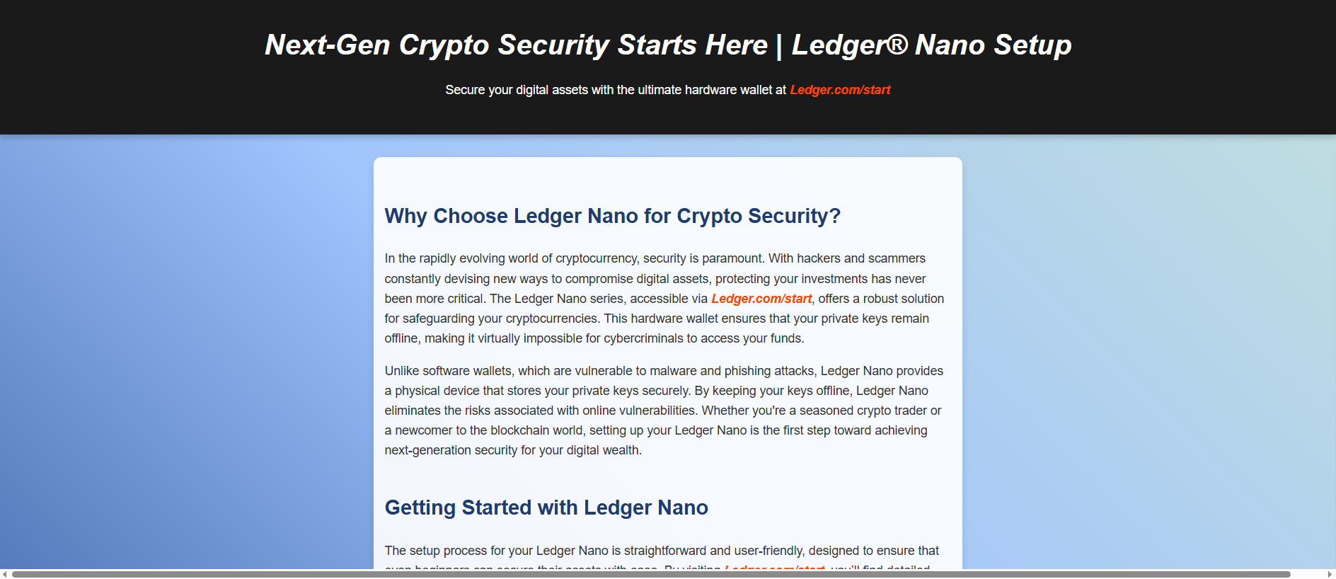 Stored capture of ledgrr-io-en-start.pages.dev