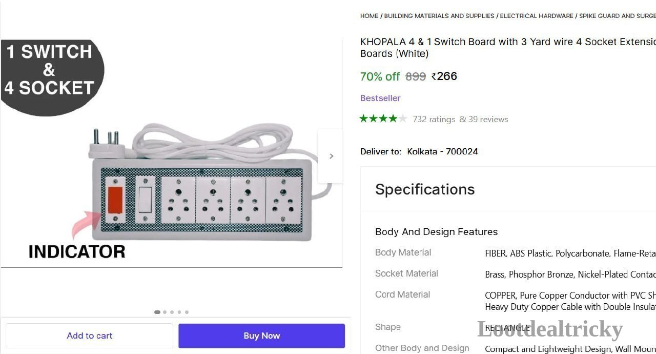 4 Socket Extension – Just ₹266 | Best Price Drop Today 4 Socket Extension – Just ₹266 | Best Price Drop Today