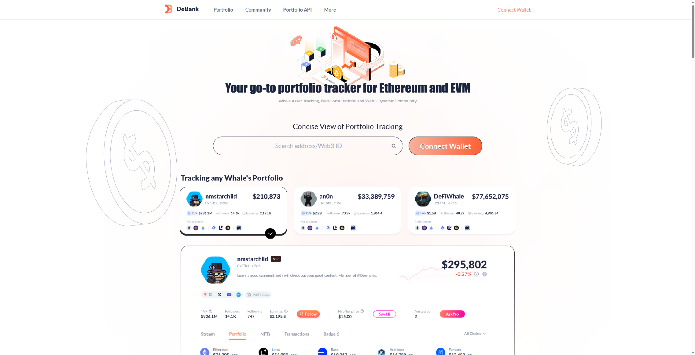 Screenshot of debank.openseas.workers.dev