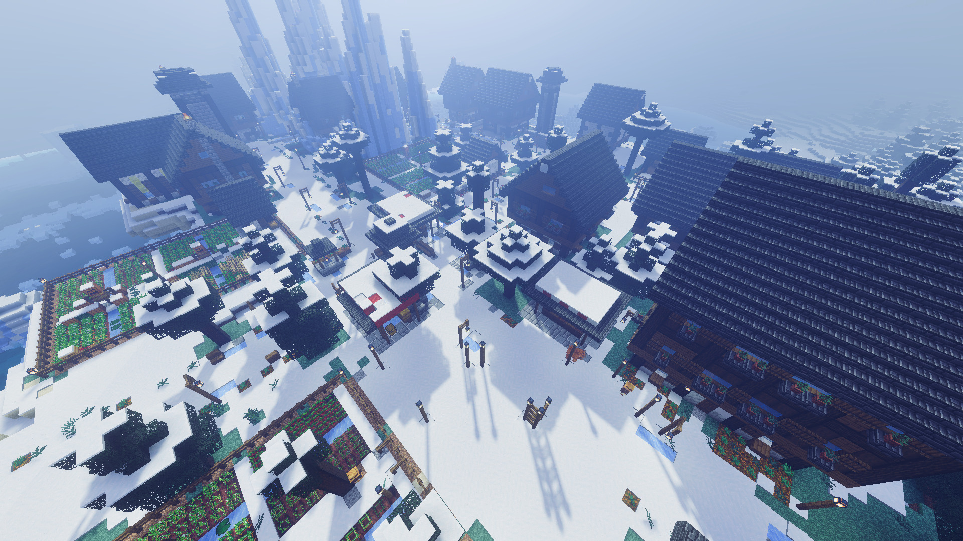 Snow village 1