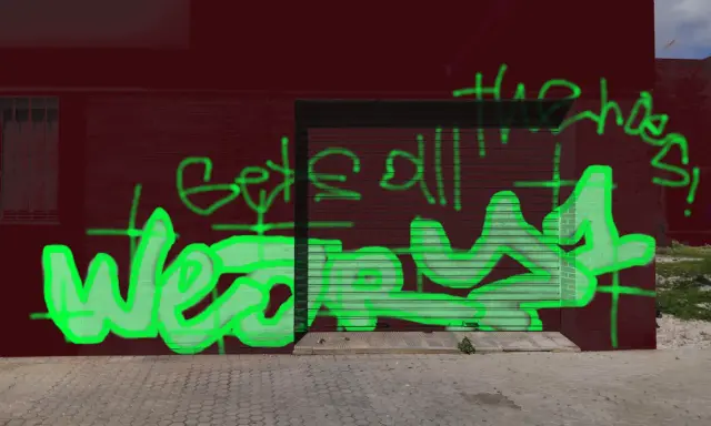 Graffiti artwork by DECAY