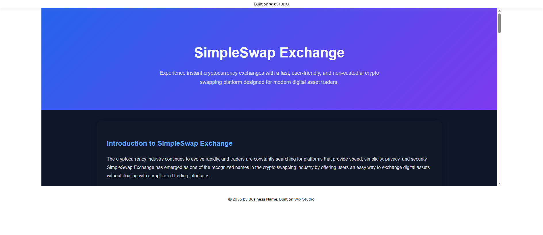 Forensic screenshot of simplnwap.wixstudio.com showing the phishing page layout